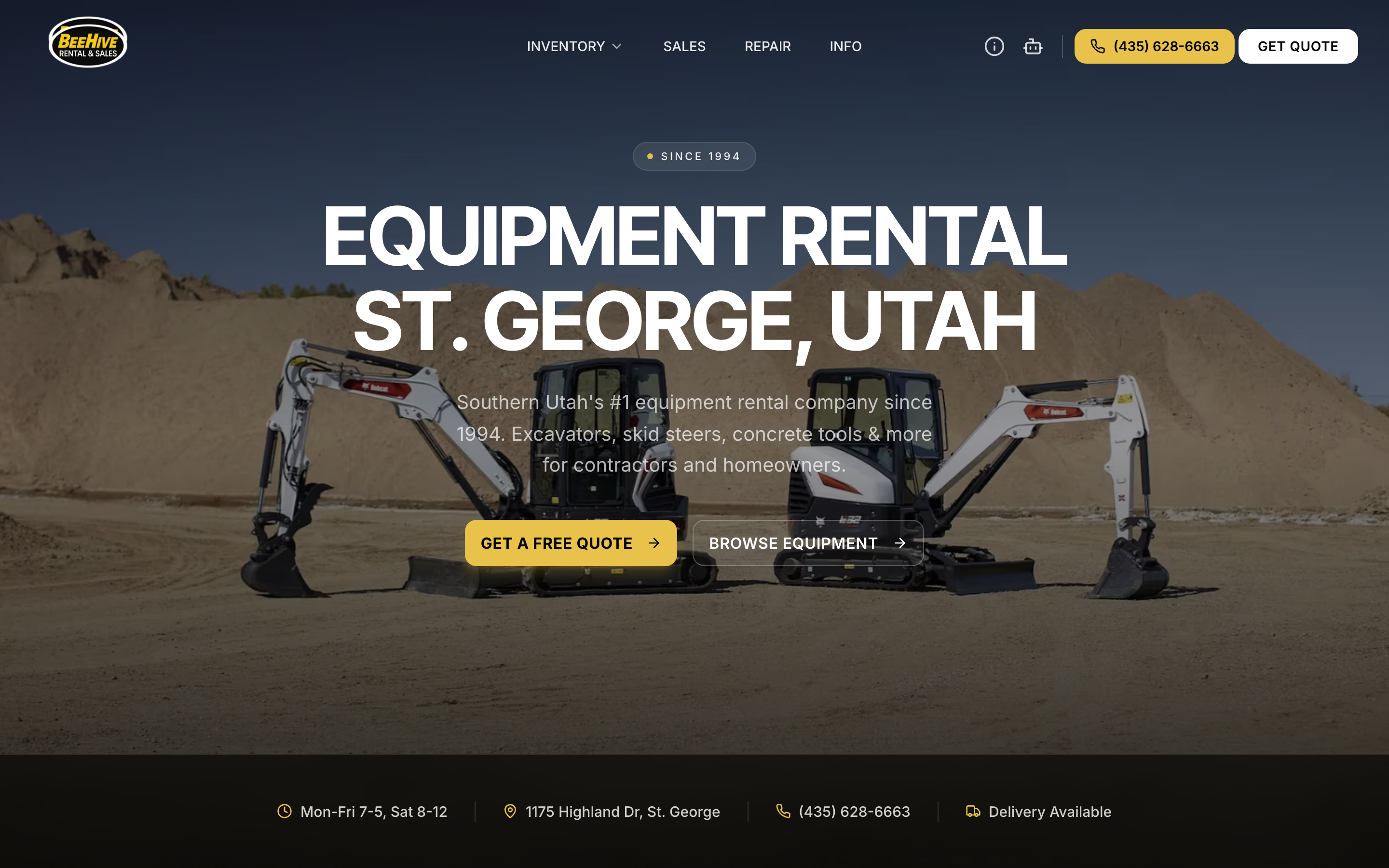 Beehive Rental — Equipment