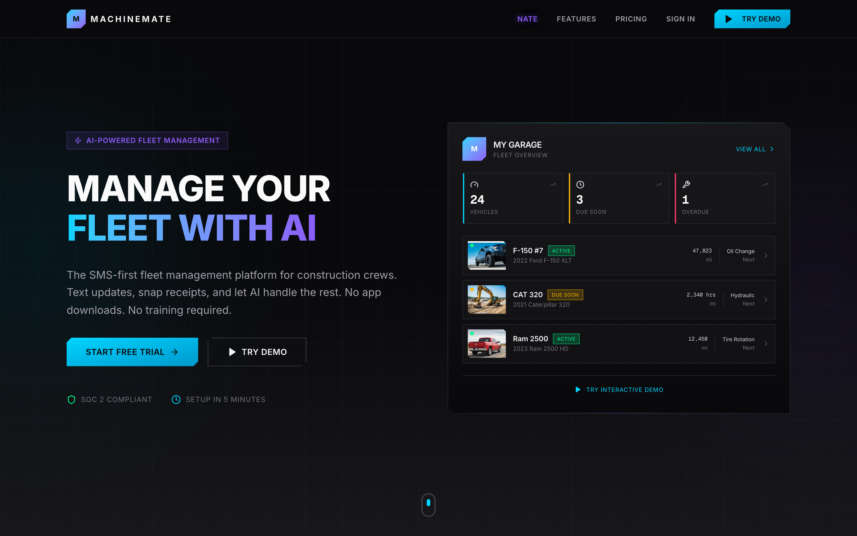 MachineMate — Fleet AI